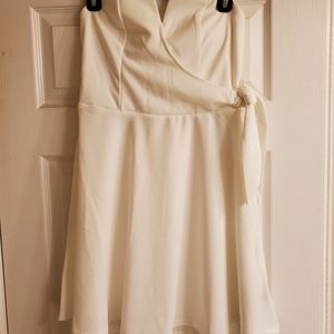 White strapless dress, never worn